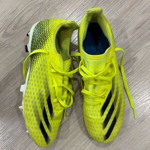 Adidas Ghosted Neon Yellow and Black Soccer Shoes S 8